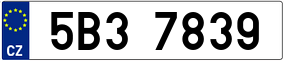 Trailer License Plate